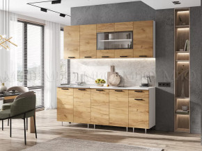 Кухня Рио NEW 1,8м Дуб Крафт ЛДСП в Челябинске - chelyabinsk.mebel-tymen.ru | фото