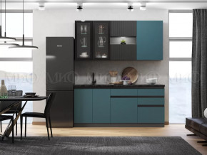 Кухня Техно-6 2,0м (Графит/Атлантик софт/Графит софт) в Челябинске - chelyabinsk.mebel-tymen.ru | фото