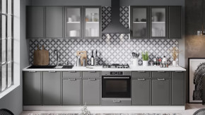 Кухонный гарнитур «Белладжио» №2 Белый, Софт графит в Челябинске - chelyabinsk.mebel-tymen.ru | фото