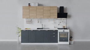 Кухонный гарнитур «Гранита» длиной 200 см в Челябинске - chelyabinsk.mebel-tymen.ru | фото