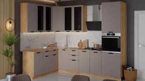 Кухонный гарнитур «Гренада» №16 Дуб Крафт золотой, Холст латте в Челябинске - chelyabinsk.mebel-tymen.ru | фото