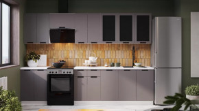 Кухонный гарнитур «Гренада» №3 Белый, Холст Вулкан в Челябинске - chelyabinsk.mebel-tymen.ru | фото