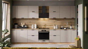 Кухонный гарнитур «Гренада» №8 Дуб Крафт золотой, Холст латте в Челябинске - chelyabinsk.mebel-tymen.ru | фото