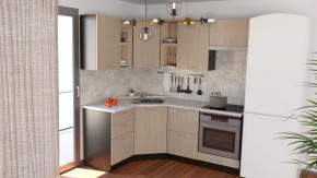 Кухонный гарнитур Надежда оптима 4 1400*2000 мм в Челябинске - chelyabinsk.mebel-tymen.ru | фото