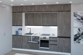 Кухонный гарнитур Ноктюрн люкс 3000 мм в Челябинске - chelyabinsk.mebel-tymen.ru | фото