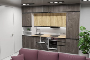 Кухонный гарнитур Сапфир 2 экстра 3000 мм в Челябинске - chelyabinsk.mebel-tymen.ru | фото