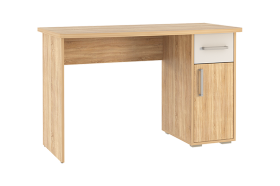 Стол компьютерный 1200 Лайт-1 дуб сонома/белый в Челябинске - chelyabinsk.mebel-tymen.ru | фото