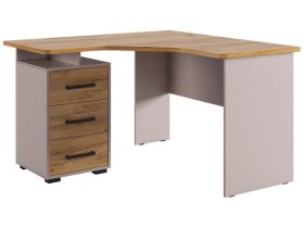Стол компьютерный 1200 угловой Лайт-2 кашемир/дуб крафт золотой в Челябинске - chelyabinsk.mebel-tymen.ru | фото