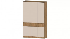 Ленора Шкаф 3х ств. Дуб вотан/Кашемир в Челябинске - chelyabinsk.mebel-tymen.ru | фото