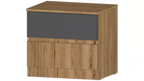 Ленора Тумба прикроватная Дуб вотан/Графит в Челябинске - chelyabinsk.mebel-tymen.ru | фото