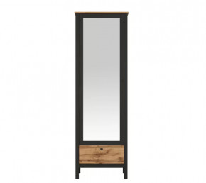 LOFT шкаф SZF1W1S/60 (Дуб вотан/Черный) в Челябинске - chelyabinsk.mebel-tymen.ru | фото