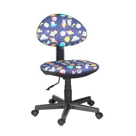 Кресло Логика  Т-59 (космос на синем) без подлокотников в Челябинске - chelyabinsk.mebel-tymen.ru | фото