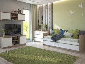 Модульная детская Челси Белый глянец, дуб сонома в Челябинске - chelyabinsk.mebel-tymen.ru | фото