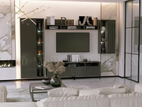 Модульная гостиная Оливия Графит Софт в Челябинске - chelyabinsk.mebel-tymen.ru | фото