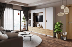 Модульная гостиная Оттавия Белый в Челябинске - chelyabinsk.mebel-tymen.ru | фото