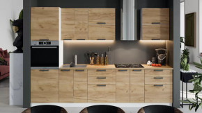 Модульная кухня «Детройт» Белый/Дуб Крафт золотой в Челябинске - chelyabinsk.mebel-tymen.ru | фото