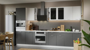 Модульная кухня «Габриэлла» Белый/Сноу/Титан в Челябинске - chelyabinsk.mebel-tymen.ru | фото