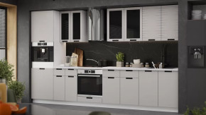 Модульная кухня «Гренада» Белый, Холст мокко в Челябинске - chelyabinsk.mebel-tymen.ru | фото