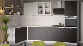 Модульная кухня «Кимберли» Белый, Сноу, Муссон в Челябинске - chelyabinsk.mebel-tymen.ru | фото