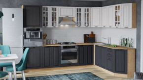 Модульная кухня «Лина» Дуб крафт золотой/Графит в Челябинске - chelyabinsk.mebel-tymen.ru | фото