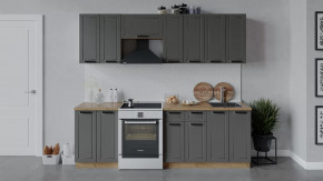 Модульная кухня «Лорас» Дуб крафт золотой/Холст вулкан в Челябинске - chelyabinsk.mebel-tymen.ru | фото