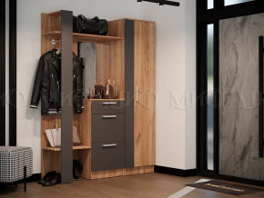 Модульная прихожая Мартина Графит, Дуб крафт в Челябинске - chelyabinsk.mebel-tymen.ru | фото