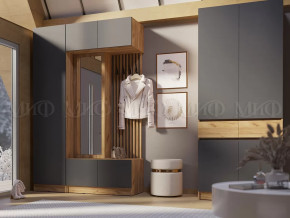 Модульная прихожая Роджинамиф, дуб крафт/графит в Челябинске - chelyabinsk.mebel-tymen.ru | фото