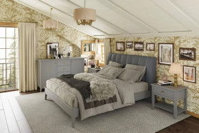 Модульная спальня Никеа Серый шифер/Лак Антрацит в Челябинске - chelyabinsk.mebel-tymen.ru | фото