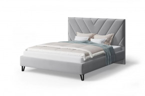 Мягкая кровать Аделия, 1600*2000 мм, серый в Челябинске - chelyabinsk.mebel-tymen.ru | фото