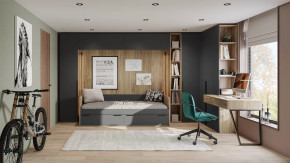 Набор детской мебели «Порто» №2 Яблоня Беллуно, Графит софт в Челябинске - chelyabinsk.mebel-tymen.ru | фото