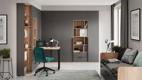 Набор детской мебели «Порто» №8 Яблоня Беллуно, Графит софт в Челябинске - chelyabinsk.mebel-tymen.ru | фото