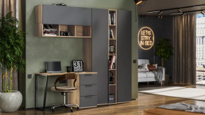 Набор детской мебели «Порто» №9 Яблоня Беллуно, Графит софт в Челябинске - chelyabinsk.mebel-tymen.ru | фото