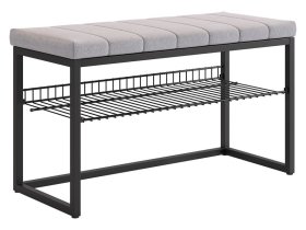 Обувница Классная 2 черный муар/оникс (велюр) в Челябинске - chelyabinsk.mebel-tymen.ru | фото