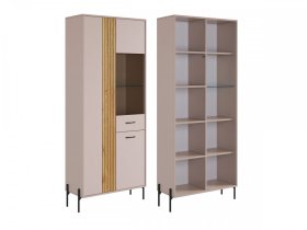 Шкаф двухдверный (со стеклом) Доминика в Челябинске - chelyabinsk.mebel-tymen.ru | фото