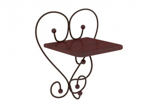 Полка настенная Милсон коричневая в Челябинске - chelyabinsk.mebel-tymen.ru | фото