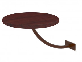 Полка прикроватная круглая Милсон коричневая в Челябинске - chelyabinsk.mebel-tymen.ru | фото