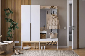 Прихожая Баско К1 белое дерево в Челябинске - chelyabinsk.mebel-tymen.ru | фото