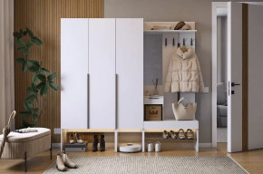 Прихожая Баско К11 белое дерево в Челябинске - chelyabinsk.mebel-tymen.ru | фото