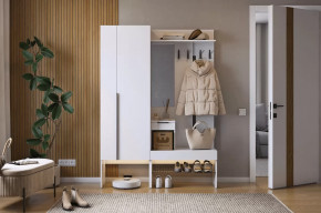 Прихожая Баско К2 белое дерево в Челябинске - chelyabinsk.mebel-tymen.ru | фото