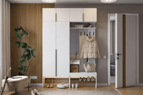 Прихожая Баско К5 белое дерево в Челябинске - chelyabinsk.mebel-tymen.ru | фото