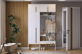 Прихожая Баско К6 белое дерево в Челябинске - chelyabinsk.mebel-tymen.ru | фото