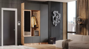 Прихожая Бавария Дуб вотан/графит в Челябинске - chelyabinsk.mebel-tymen.ru | фото