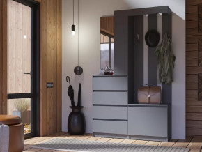 Прихожая Челси графит в Челябинске - chelyabinsk.mebel-tymen.ru | фото