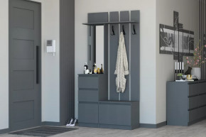 Прихожая Хилтон Графит в Челябинске - chelyabinsk.mebel-tymen.ru | фото