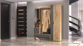 Прихожая Сабрина Дуб вотан/графит в Челябинске - chelyabinsk.mebel-tymen.ru | фото