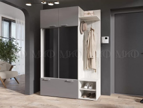 Прихожая Стелла Графит/Дуб Крафт Белый в Челябинске - chelyabinsk.mebel-tymen.ru | фото