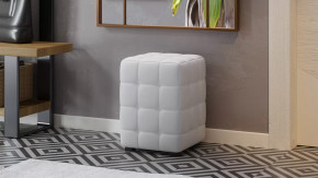 Пуф «Аристо» к/з Гольф белый в Челябинске - chelyabinsk.mebel-tymen.ru | фото