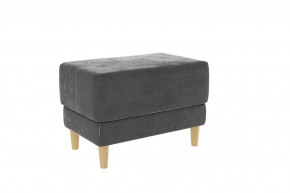 Пуф Рондо 2 графит (велюр) в Челябинске - chelyabinsk.mebel-tymen.ru | фото