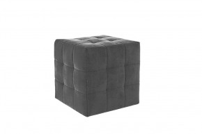 Пуф Рубик 2 графит (велюр) в Челябинске - chelyabinsk.mebel-tymen.ru | фото