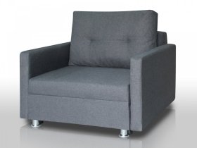 Кресло-кровать Реал 80 с подлокотниками графит в Челябинске - chelyabinsk.mebel-tymen.ru | фото